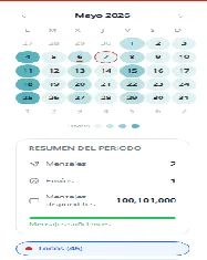 Calendario lateral